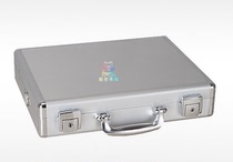 High-grade business all aluminum alloy hardware password box suitcase briefcase certificate box 15 inch computer box