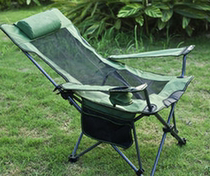 Reinforced and thickened outdoor beach bed lunch rest lounge chair portable with simple foldable single escort Oxford cloth