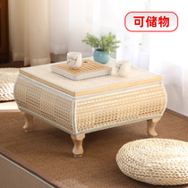 Simple window table tatami small coffee table Japanese window sill table homestay floor table household storage window table