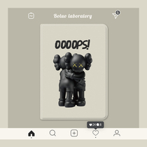 KAWS Apple ipad10 2 covers mini5 red 2019 brand 2020air3 4 tri-fold 2020 tablet pro11 male 10 5 inch card