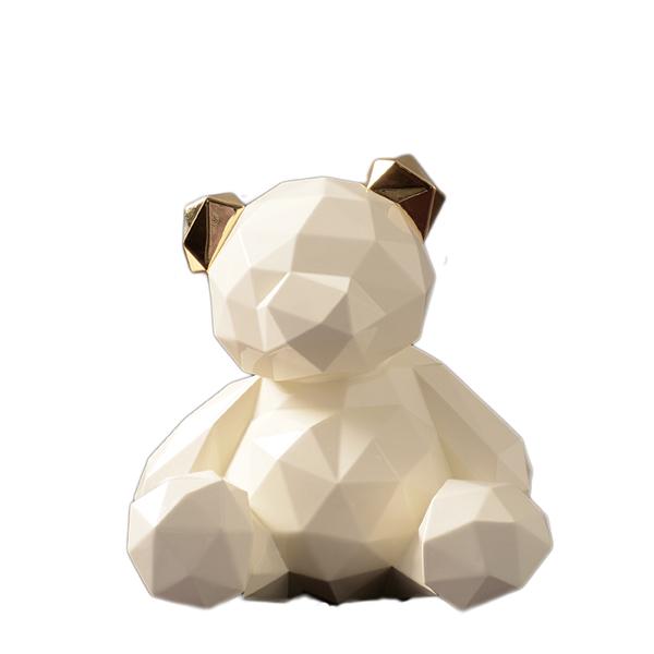 北欧几何熊摆设