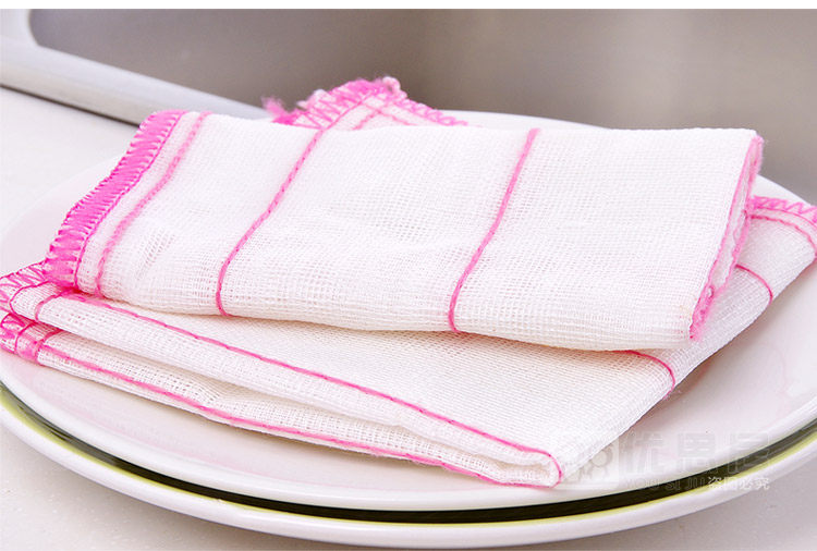 厨房不沾油强力吸水洗碗布抹布3片装 不掉毛清洁巾擦碗洗碗清洁布