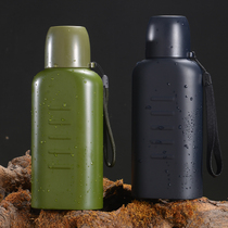 304 Stainless Steel Insulated Cups Old Sport Pot Line Military Fans Flat Kettle Gift Lettering Custom LOGO