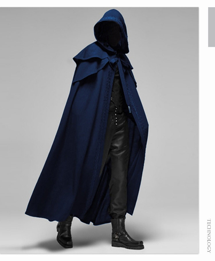 halloween party men long cape cosplay 万圣节披风长袍斗篷男