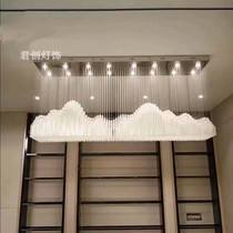 Sales Office Rockery water modeling crystal hanging line lamp Hotel lobby banquet hall Model room Creative mountain lamp