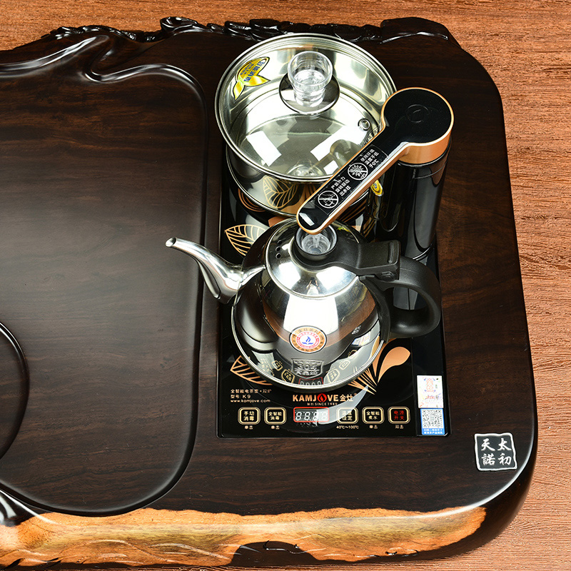 The beginning day, ebony wood tea tray was four one tea stove of a complete set of automatic violet arenaceous kung fu tea tea tea set