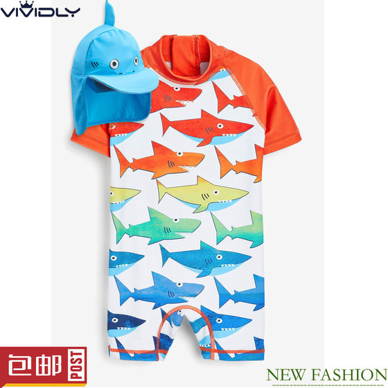 Spot NEXT Boys Conjusational Sunscreen Swimsuit+Sunshine Hat 2022 Summer Shark Children Beach Sunscreen Set
Spot NEXT Boys Conjusational Sunscreen Swimsuit+Sunshine Hat 2022 Summer Shark Children Beach Sunscreen Set