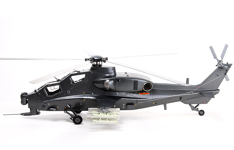 特尔博124直十直10武装直升机模型铝合金精细版丨仿真军事模型丨收藏