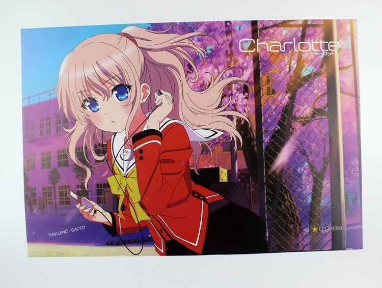 charlotte(夏洛特)乙坂有宇 8张海报 动漫周边 墙贴壁画贴纸