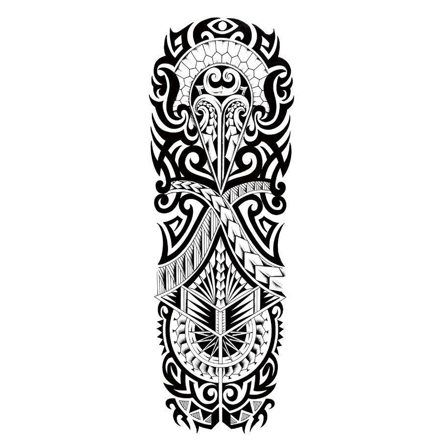 全臂纹身贴防水男女持久龙王刺青图腾满臂纹身贴纸