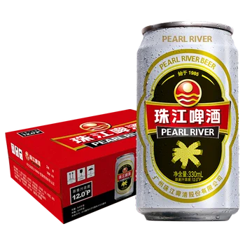 珠江啤酒12度经典老珠江啤酒330mL*12罐[11元优惠券]-寻折猪