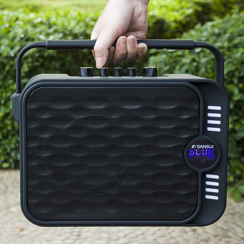 山水ss1-06广场舞音响移动便携式手提蓝牙充电户外音响带无线话筒