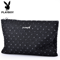 Playboy handbag clutch bag mens bag letter bag fashion new clutch bag business leisure large capacity trendy man