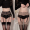 Lace suspender stockings+leopard print suspender stockings can wear 80-140 pounds