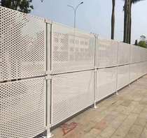 Wuxi metal plate material punching plate Round hole fence fence municipal isolation mesh construction fence mesh sheet