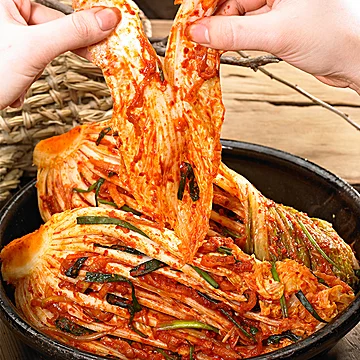 三口一品韩国泡菜罐装辣白菜1.2kg[3元优惠券]-寻折猪