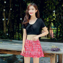 Swimsuit womens second set of Korean spa beach wind sexy cover with slim breasts for a conservative split swimsuit