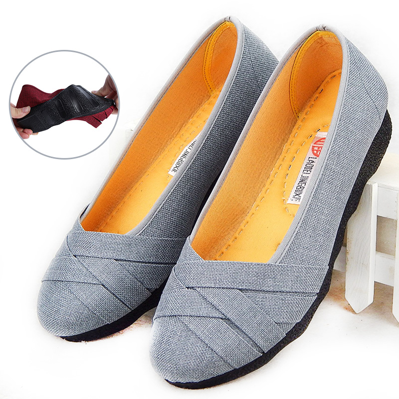 老北京布鞋女平底新款2017正品中年女士鞋子