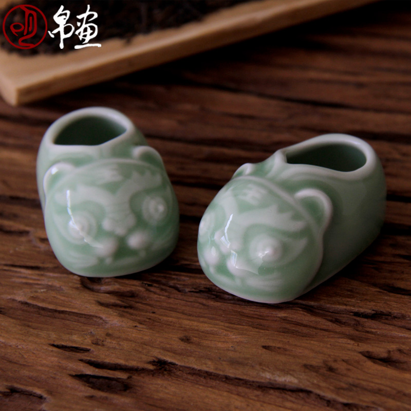 Porch is the key to the receive furnishing articles little ins creative express it in the desktop teahouse jingdezhen ceramic celadon car decoration