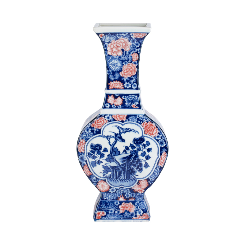 Jingdezhen ceramic Chinese blue and white porcelain vase living room cabinet ornaments hand antique Chinese style furniture furnishing articles