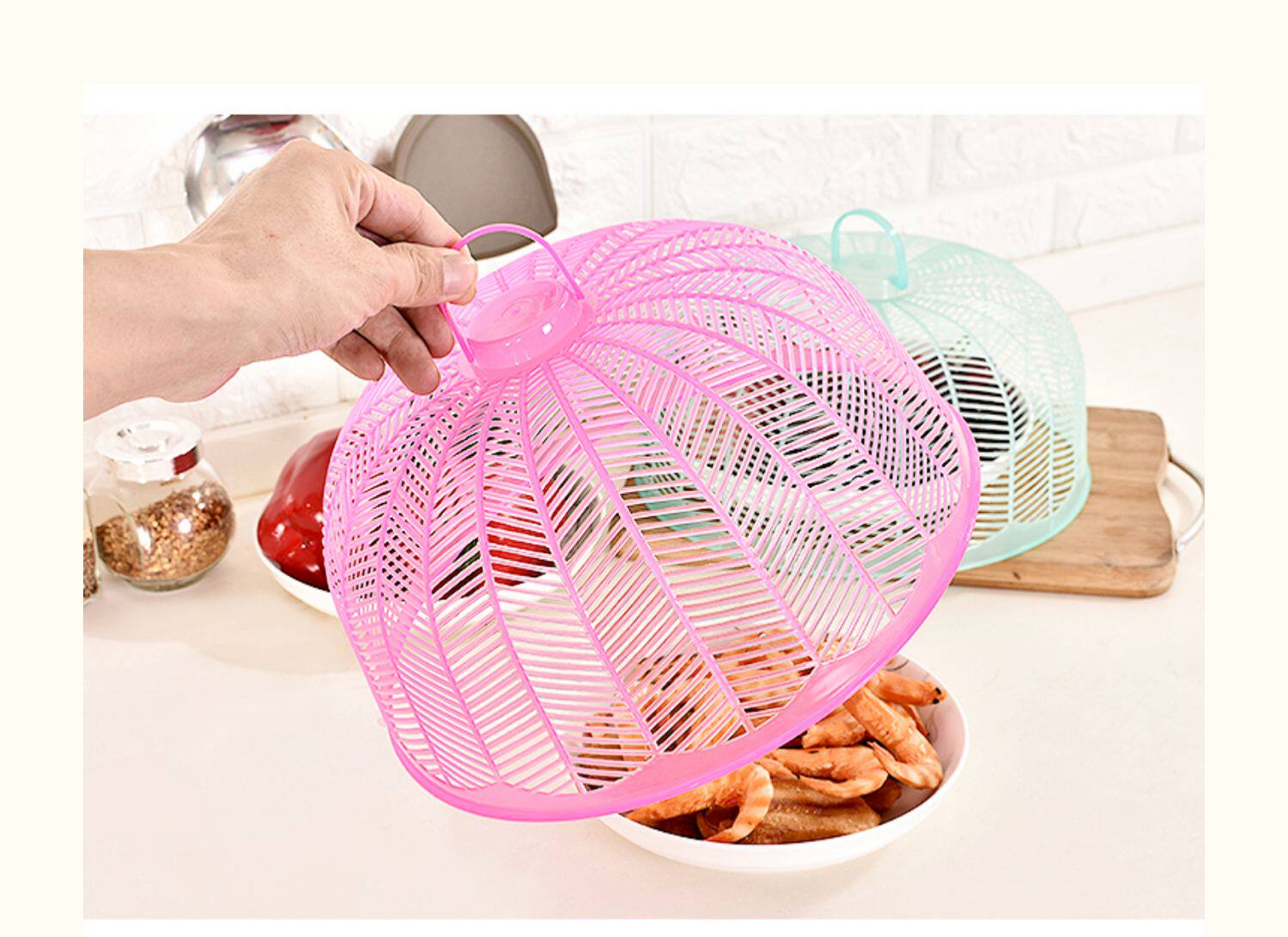 餐桌菜罩圆形小号防苍蝇防蟑螂菜罩迷你饭菜罩食物罩餐桌罩子碗罩_猫