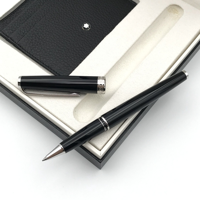 montblanc/万宝龙大班签字笔p163镀铂金跟卡包礼盒套装118907送礼