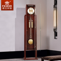POWER clock European style retro living room clock simple fashion new Chinese cherry wood mechanical floor clock