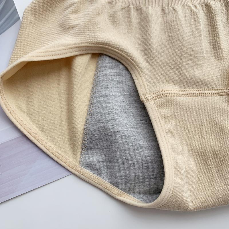 妇人生理内裤 姨妈裤安心睡眠中高腰高弹力防漏无缝一体例假裤女