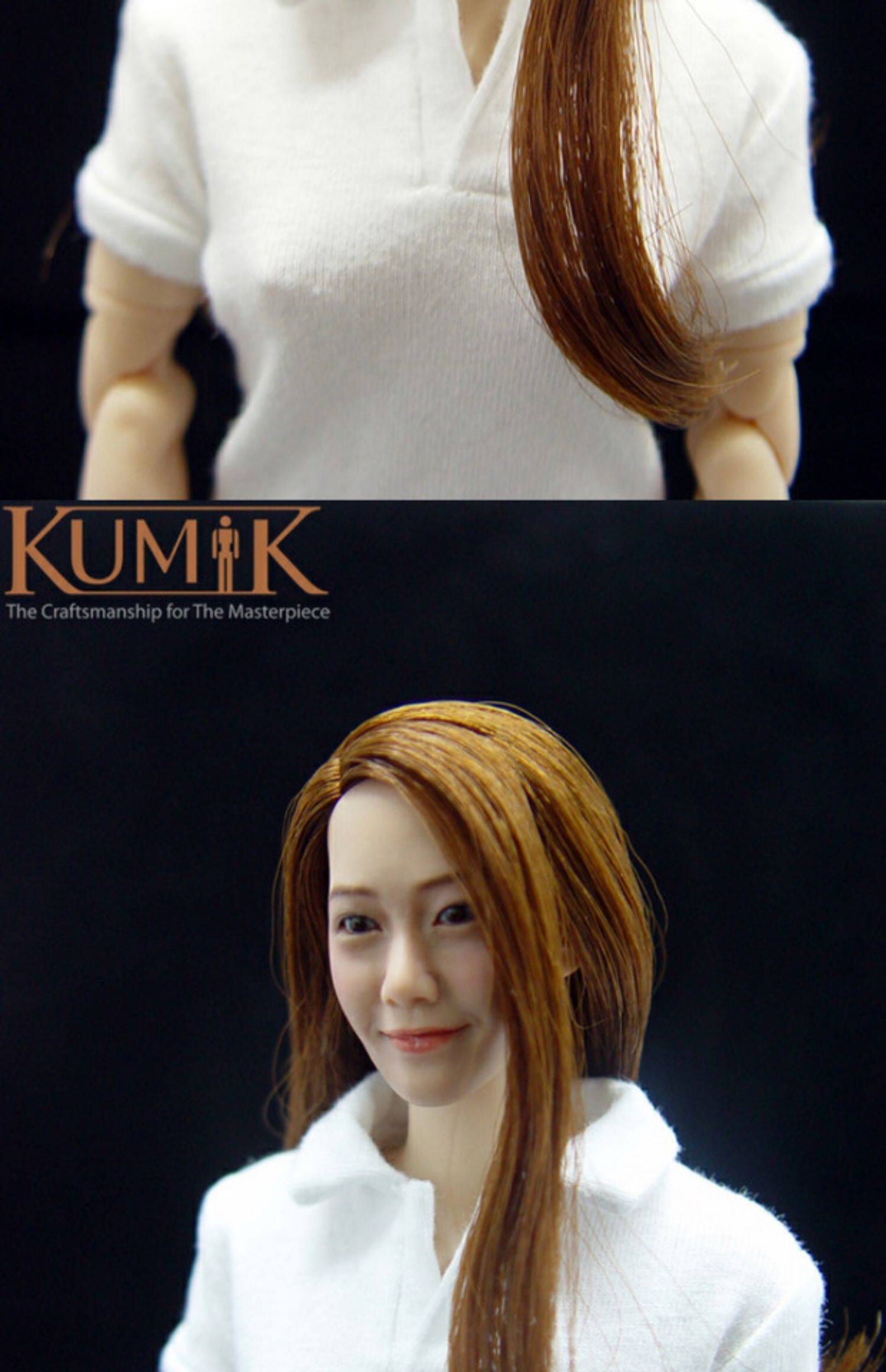 16女兵人kumik头雕模型km0051377女兵人头雕少女时代允儿