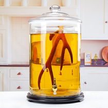 100 pounds of household wine special bottle with faucet 50 pounds of large capacity sealed medicine wine glass bottle high-grade wine altar