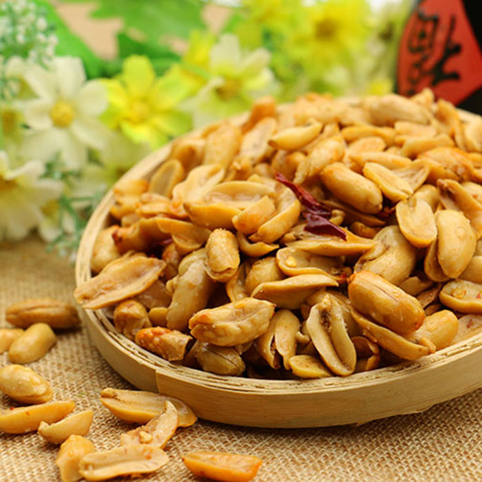 山东特产麻辣酒鬼花生500g包邮油炸大花生米