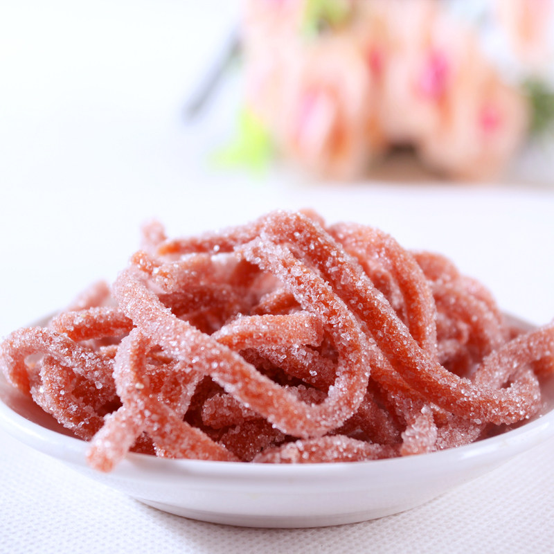 山东特产山楂丝500g包邮雪丽条球山楂条片雪花冰糖山楂丝休闲零食