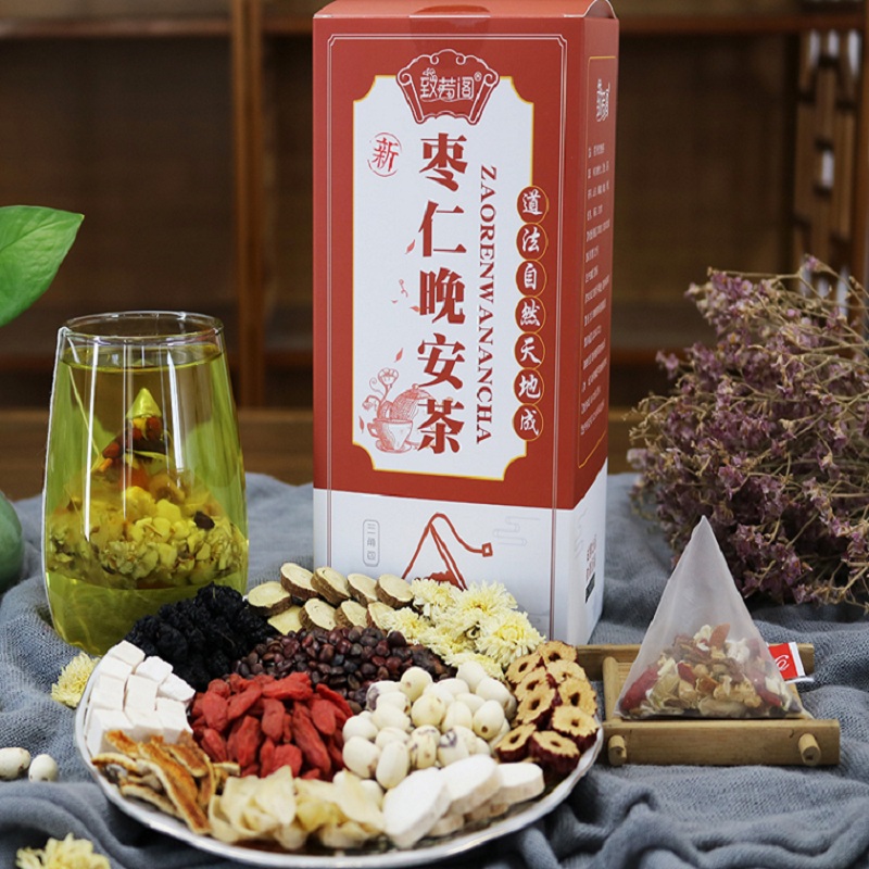 淘宝酸枣仁百合茶改善茯苓性睡眠茶非同仁堂