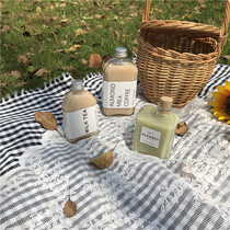 ins Wind Korean cafe decoration desktop ornaments Net red tea bottle cork cold coffee glass bottle