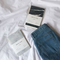 ins Wind marble texture black and white notebook