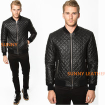 Sunny Welfare export US $549 sheepskin leather jacket men's cotton short