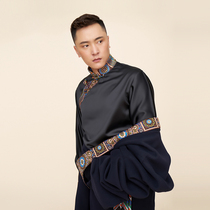 Luxury Tibetan robes suit men Kangba Tibetan clothing Tibetan clothing mens ethnic clothing Tibetan Taxi