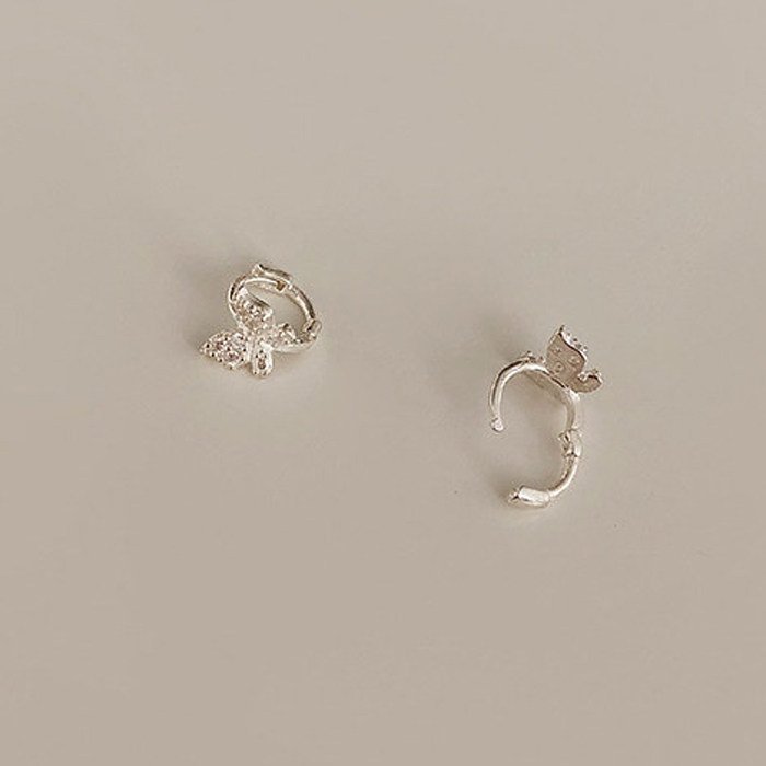 high-end ear bule earrings female niche elegant design earrings 2020 new trendy simple and cold style personalized earrings