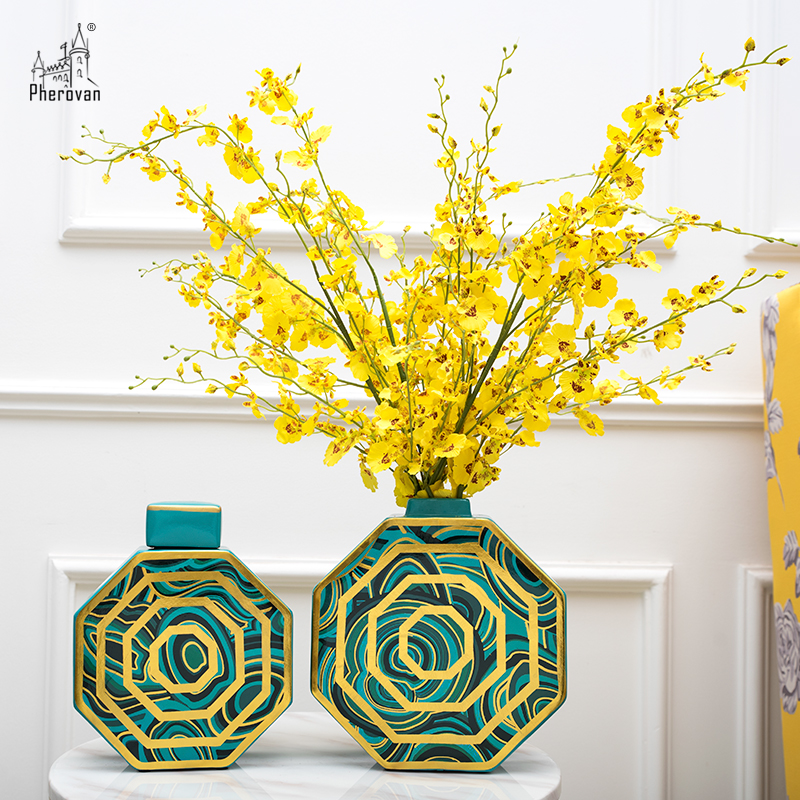 The Nordic idea light and decoration ceramics floret bottle luxurious sitting room place table dry flower arranging flowers, home decoration