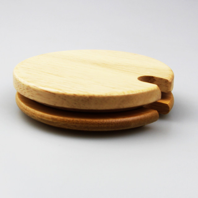 Round Universal Mug Lid Ceramic Glass Lid Bamboo Lid Wooden Dustproof Tea Cup Lid Free engraving