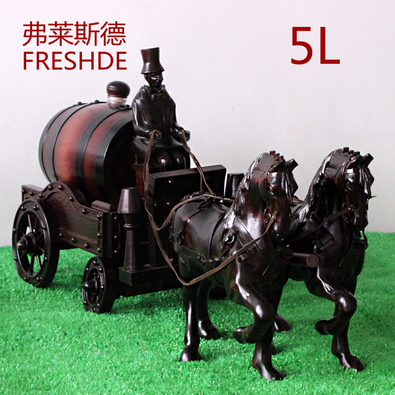 freyde 5l oak wine barrels wine barrels double horse-drawn cart wine barrels wagonless oak barrels