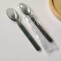 Thickened plastic knife and fork spoon disposable pasta long handle fork plug fruit salad fork take-out rice spoon independent packaging