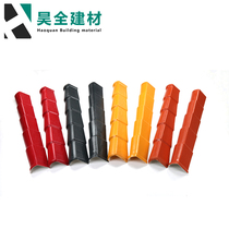 Synthetic resin tile left and right sealing eaves tile Resin tile accessories Plastic roofing building materials factory direct sales