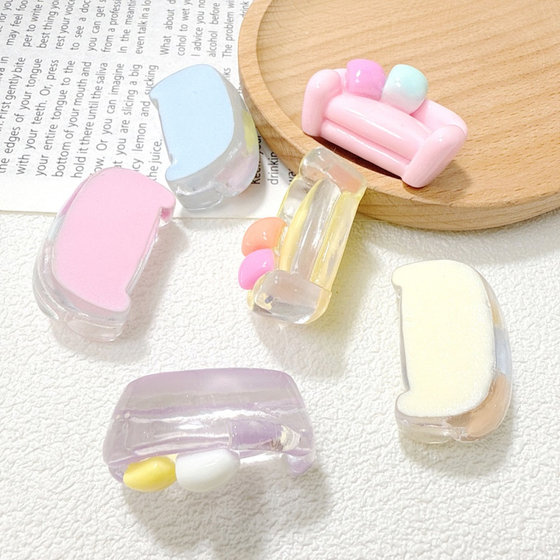 빛나는 시뮬레이션 만화 수지 미니 소파 수지 액세서리 도매 DIY 크림 접착제 빛나는 시뮬레이션 만화 수지 미니 소파 수지 액세서리 도매 DIY 크림 접착제