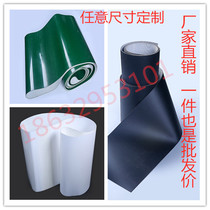Manufacturer pvc green conveyor belt conveyor belt 1-5mm custom size assembly line black glossy industrial belt