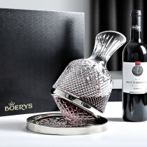 Luxurious Rotating Red Wine Decanter Crystal Glass Creative Delivery Top tumbler Tumbler Decanter Suit Home