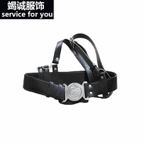  Security armed belt outer waist belt Duty belt Double crossbody black male