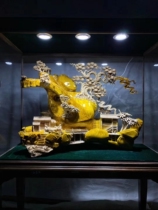 Taihang Cliff Park Pendulum Pieces Natural Root Carved with the shape Two-color landscape wood Carved Log Tree Root Flowers Zen frame Bamboo 63