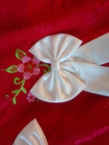 Butterfly Knot Wedding Dresses Dress Accessories Meritocratic White Cute front wearing wedding dress Belt Butterfly Knot Accessories