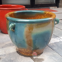 Jingdezhen Classical Ceramics Brocade Carp Fish Tank Big Kiln Changing Bowl Lotus Lotus Lotus Lotus Vat Character Painting Cylinder Calligraphy and Feng Shui Vat